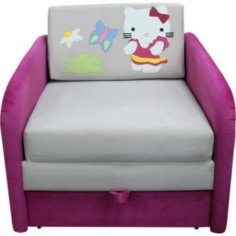 Детский диван Ribeka Малыш Кити 80 см 03М133 Розовый