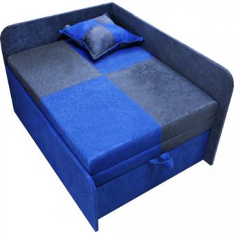 Детская малютка Ribeka Мини 70 см 10M04-7 (левая) Темно синий/темно серый